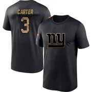 Men's Abdul Carter New York Giants Black 2020 Salute To Service Performance T-Shirt