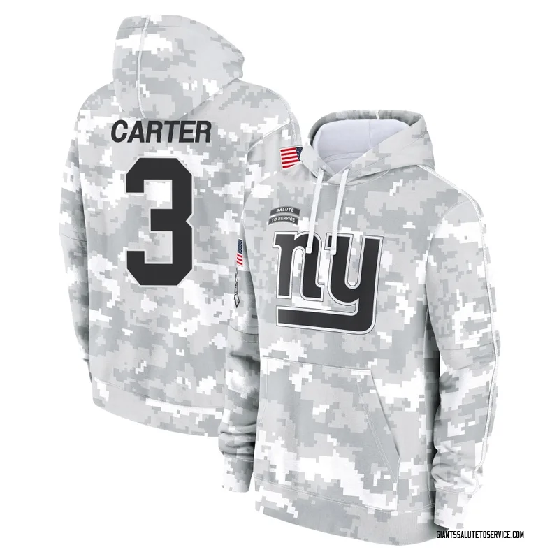 Men's Abdul Carter New York Giants Camo Arctic 2024 Salute to Service Club Fleece Pullover Hoodie