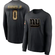 Men's Anquin Barnes Jr. New York Giants Black 2020 Salute To Service Sideline Performance Long Sleeve T-Shirt