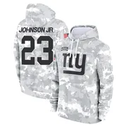Men's Anthony Johnson Jr. New York Giants Camo Arctic 2024 Salute to Service Club Fleece Pullover Hoodie