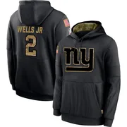 Men's Antwane Wells Jr. New York Giants Black 2020 Salute to Service Sideline Performance Pullover Hoodie