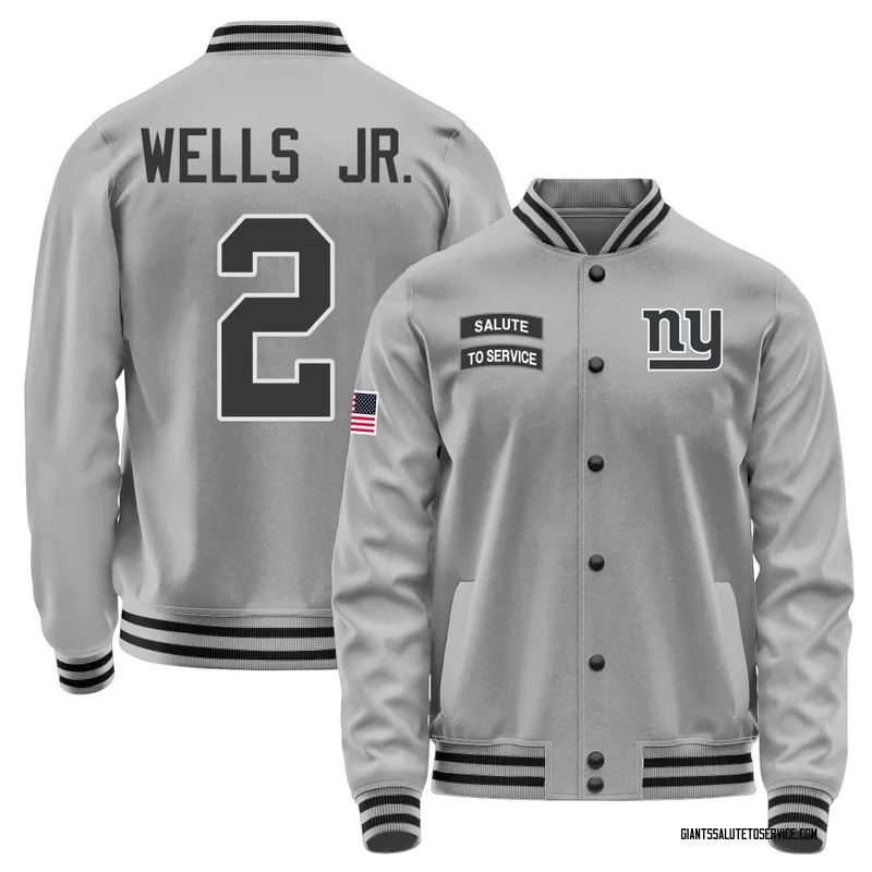Men's Antwane Wells Jr. New York Giants Gray Salute to Service Performance Jacket