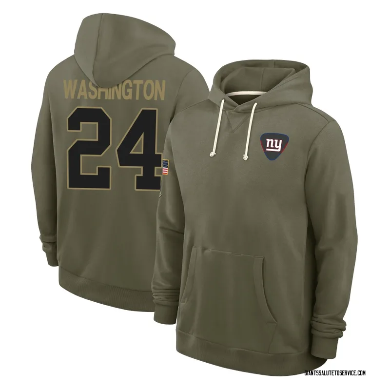 Men's Ar'Darius Washington New York Giants Olive 2025 Salute to Service Hoodie