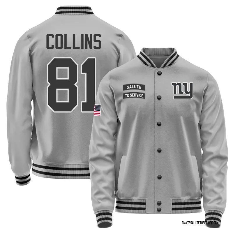 Men's Beaux Collins New York Giants Gray Salute to Service Performance Jacket