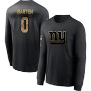 Men's Ben Barten New York Giants Black 2020 Salute To Service Sideline Performance Long Sleeve T-Shirt
