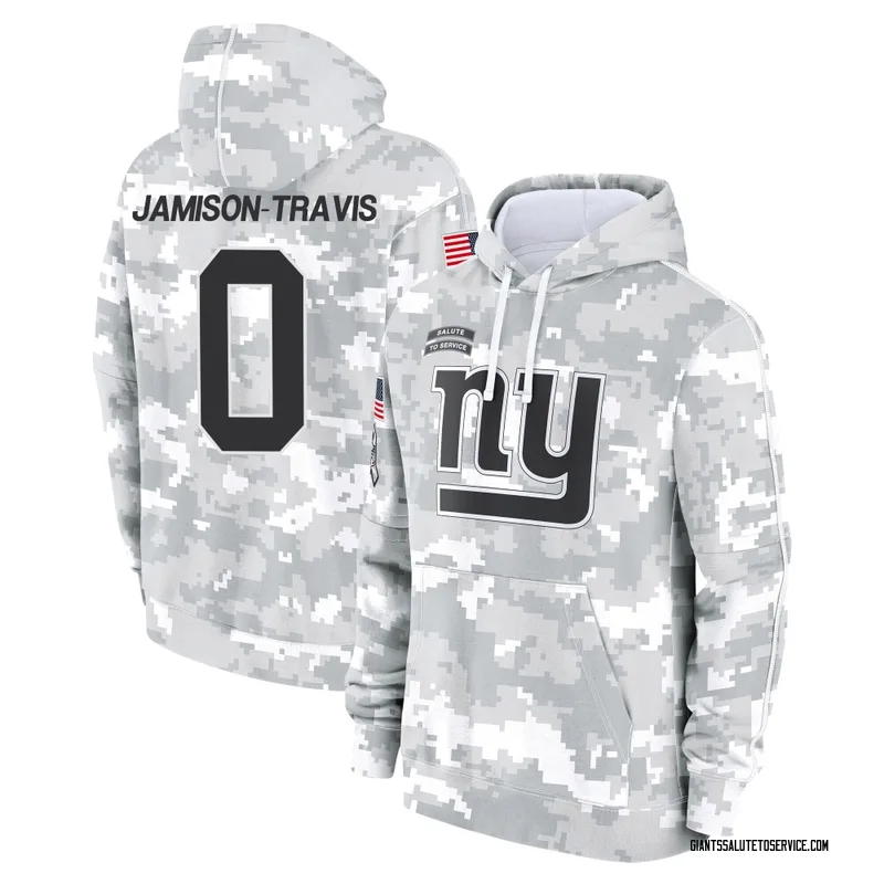 Men's Bobby Jamison-Travis New York Giants Camo Arctic 2024 Salute to Service Club Fleece Pullover Hoodie