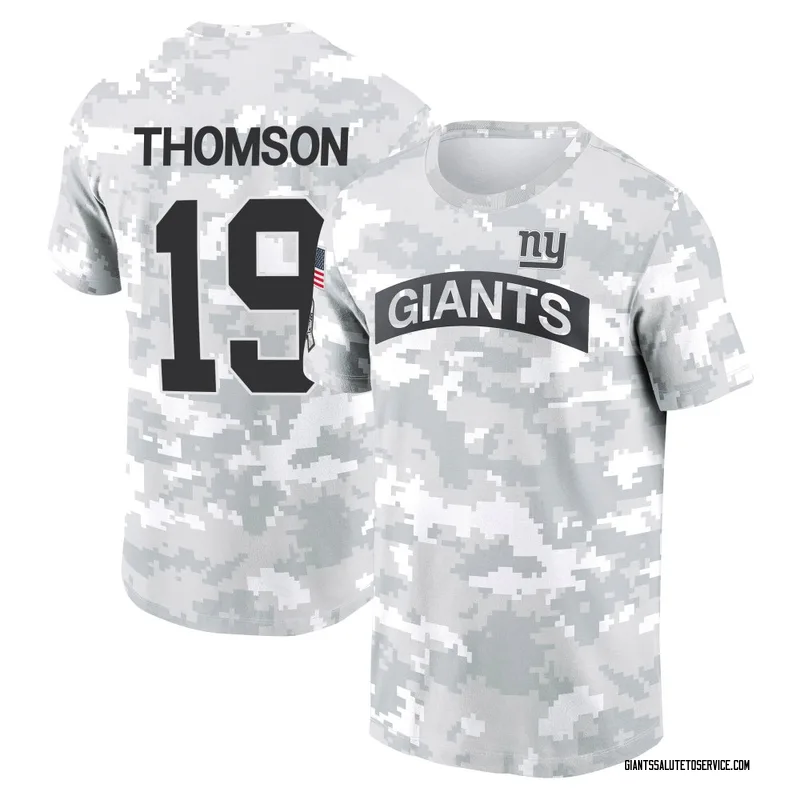Men's Bobby Thomson New York Giants Camo Arctic 2024 Salute to Service Performance T-Shirt