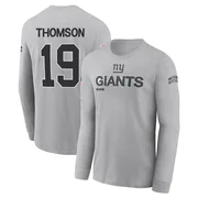 Men's Bobby Thomson New York Giants Gray 2024 Salute to Service Long Sleeve T-Shirt