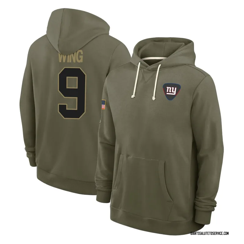 Men's Brad Wing New York Giants Olive 2025 Salute to Service Hoodie