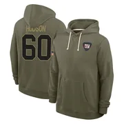 Men's Bryan Hudson New York Giants Olive 2025 Salute to Service Hoodie