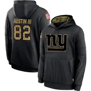 Men's Calvin Austin III New York Giants Black 2020 Salute to Service Sideline Performance Pullover Hoodie