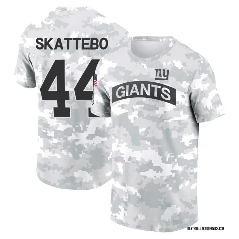 Men's Cam Skattebo New York Giants Camo Arctic 2024 Salute to Service Performance T-Shirt