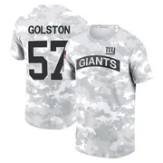 Men's Chauncey Golston New York Giants Camo Arctic 2024 Salute to Service Performance T-Shirt
