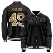 Men's Chris Board New York Giants Black Salute to Service Sideline Performance Jacket