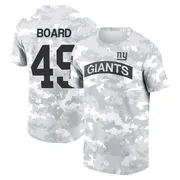 Men's Chris Board New York Giants Camo Arctic 2024 Salute to Service Performance T-Shirt
