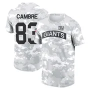 Men's Dalen Cambre New York Giants Camo Arctic 2024 Salute to Service Performance T-Shirt