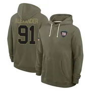 Men's Darius Alexander New York Giants Olive 2025 Salute to Service Hoodie