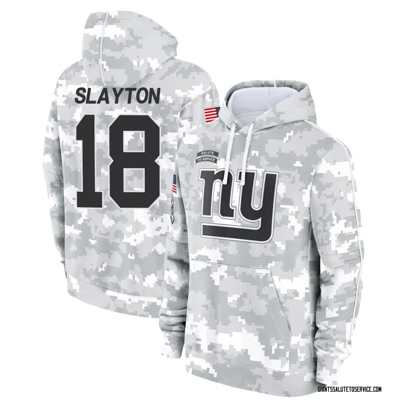 Men's Darius Slayton New York Giants Camo Arctic 2024 Salute to Service Club Fleece Pullover Hoodie