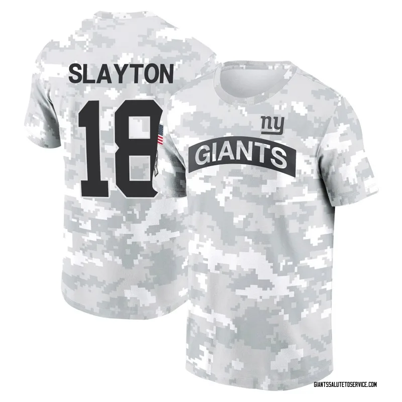 Men's Darius Slayton New York Giants Camo Arctic 2024 Salute to Service Performance T-Shirt
