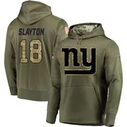 Men's Darius Slayton New York Giants Olive Salute to Service Pullover Hoodie