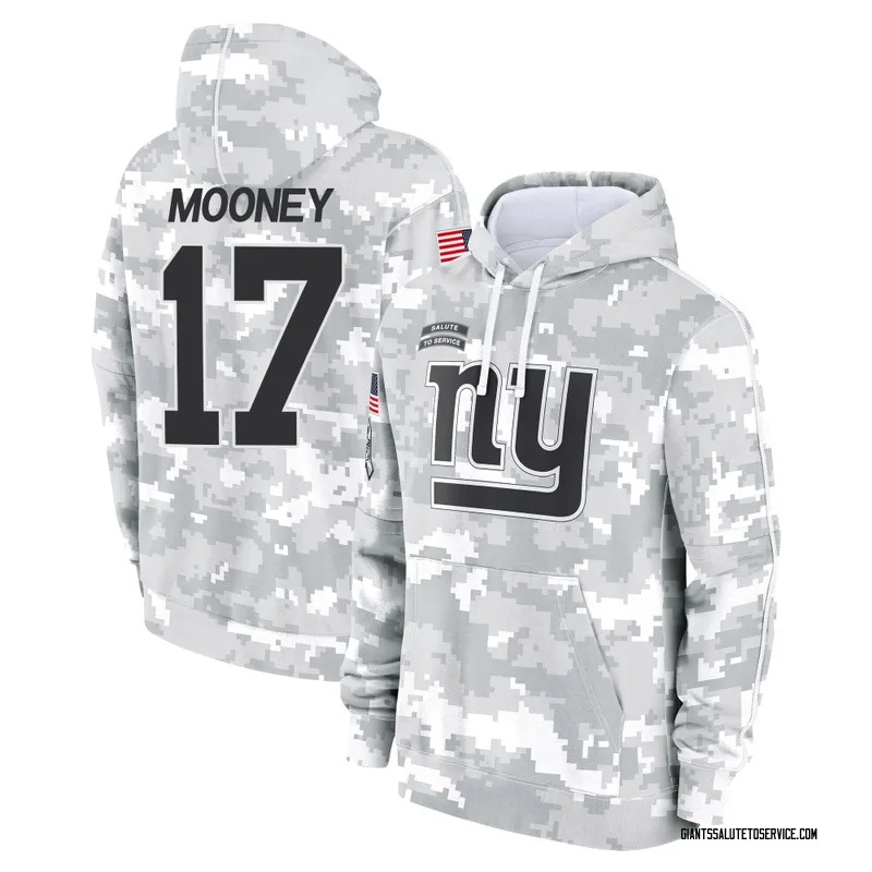 Men's Darnell Mooney New York Giants Camo Arctic 2024 Salute to Service Club Fleece Pullover Hoodie