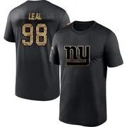 Men's DeMarvin Leal New York Giants Black 2020 Salute To Service Performance T-Shirt