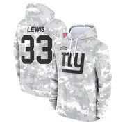 Men's Dion Lewis New York Giants Camo Arctic 2024 Salute to Service Club Fleece Pullover Hoodie