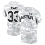 Men's Dion Lewis New York Giants Camo Arctic 2024 Salute to Service Performance T-Shirt