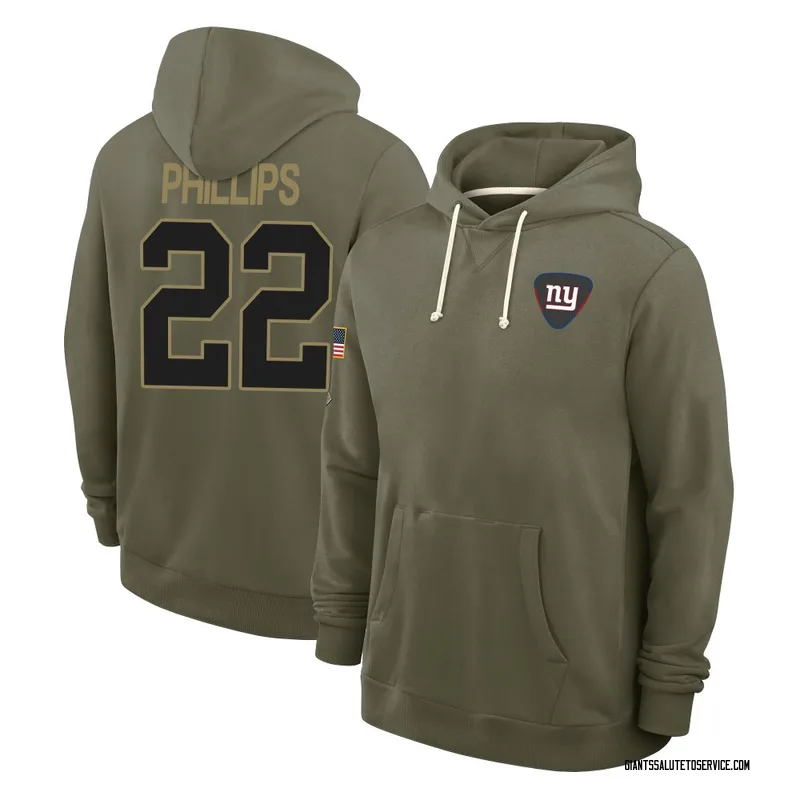 Men's Dru Phillips New York Giants Olive 2025 Salute to Service Hoodie