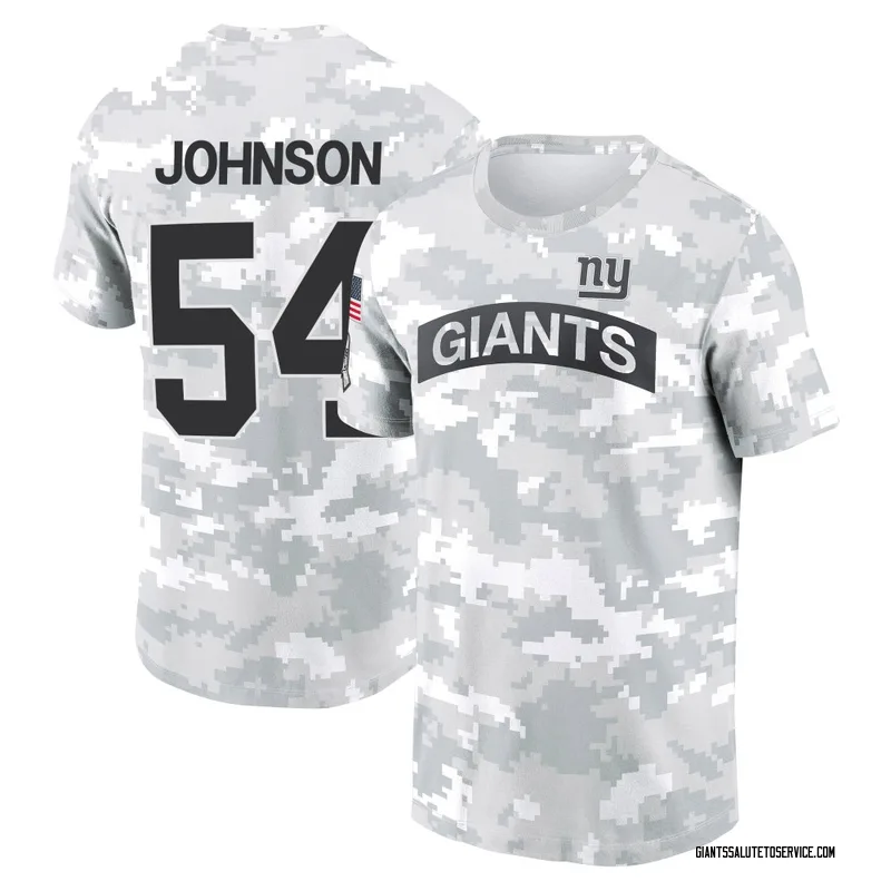 Men's Dyontae Johnson New York Giants Camo Arctic 2024 Salute to Service Performance T-Shirt
