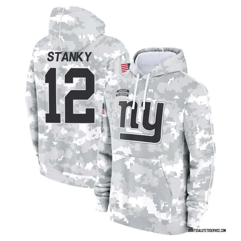 Men's Eddie Stanky New York Giants Camo Arctic 2024 Salute to Service Club Fleece Pullover Hoodie