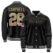 Men's Elijah Campbell New York Giants Black Salute to Service Sideline Performance Jacket