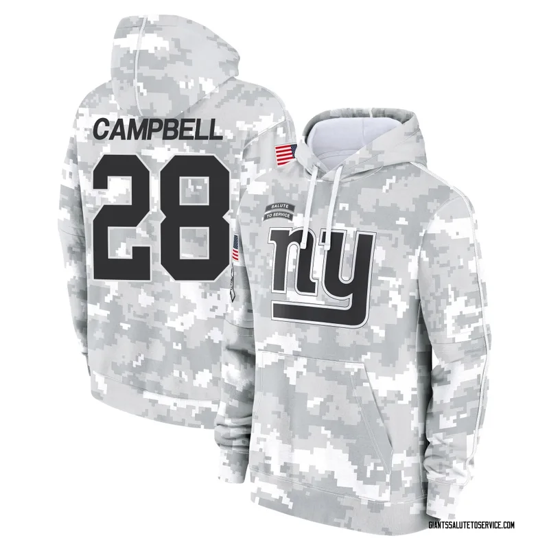 Men's Elijah Campbell New York Giants Camo Arctic 2024 Salute to Service Club Fleece Pullover Hoodie