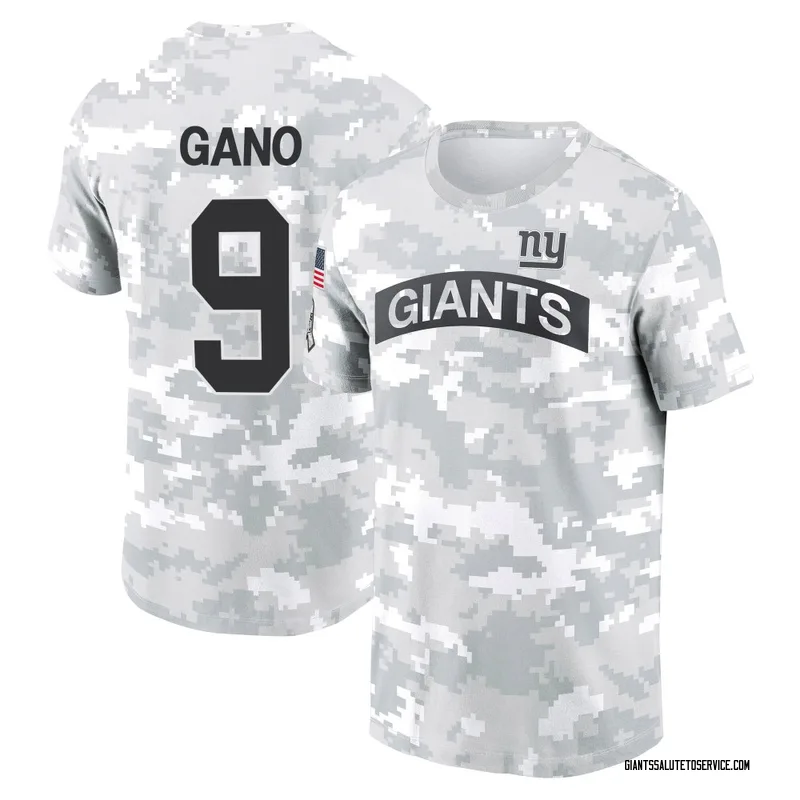 Men's Graham Gano New York Giants Camo Arctic 2024 Salute to Service Performance T-Shirt