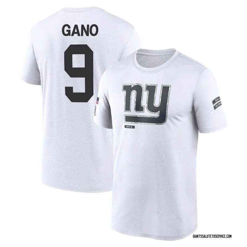 Men's Graham Gano New York Giants Legend White 2024 Salute to Service Performance T-Shirt
