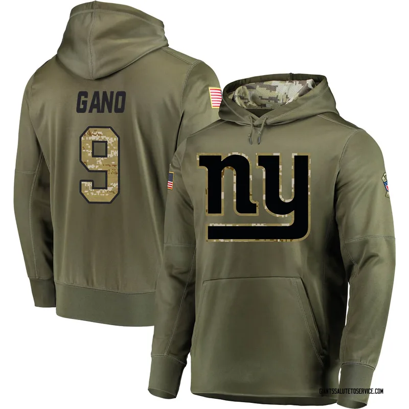 Men's Graham Gano New York Giants Olive Salute to Service Pullover Hoodie