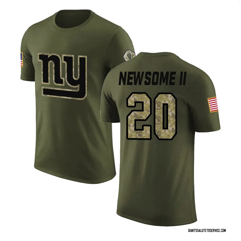 Men's Greg Newsome II New York Giants Legend Olive Salute to Service T-Shirt