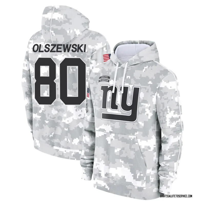 Men's Gunner Olszewski New York Giants Camo Arctic 2024 Salute to Service Club Fleece Pullover Hoodie