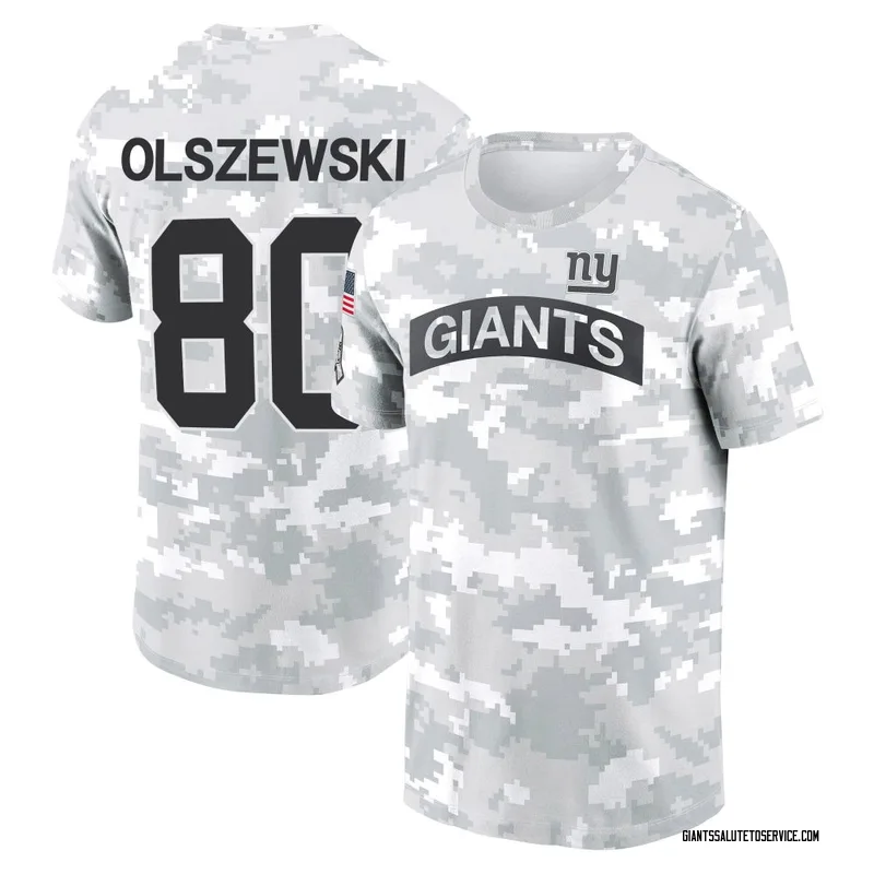 Men's Gunner Olszewski New York Giants Camo Arctic 2024 Salute to Service Performance T-Shirt