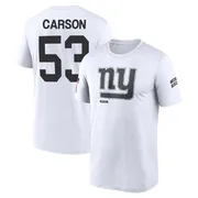 Men's Harry Carson New York Giants Legend White 2024 Salute to Service Performance T-Shirt