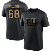 Men's Jaison Williams New York Giants Black 2020 Salute To Service Performance T-Shirt