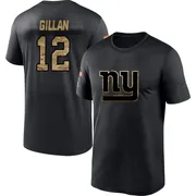 Men's Jamie Gillan New York Giants Black 2020 Salute To Service Performance T-Shirt