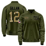 Men's Jamie Gillan New York Giants Olive Salute to Service Sideline Performance Jacket