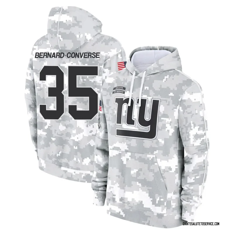 Men's Jarrick Bernard-Converse New York Giants Camo Arctic 2024 Salute to Service Club Fleece Pullover Hoodie