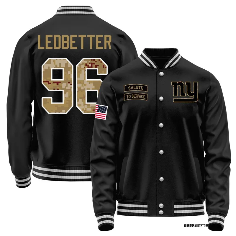 Men's Jeremiah Ledbetter New York Giants Black Salute to Service Sideline Performance Jacket