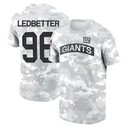 Men's Jeremiah Ledbetter New York Giants Camo Arctic 2024 Salute to Service Performance T-Shirt