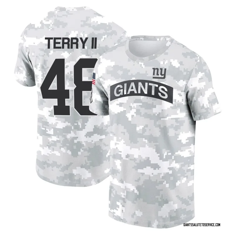 Men's Jermaine Terry II New York Giants Camo Arctic 2024 Salute to Service Performance T-Shirt