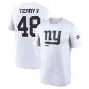 Men's Jermaine Terry II New York Giants Legend White 2024 Salute to Service Performance T-Shirt