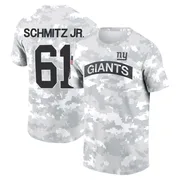 Men's John Michael Schmitz Jr. New York Giants Camo Arctic 2024 Salute to Service Performance T-Shirt