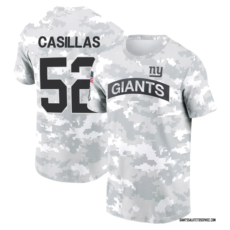 Men's Jonathan Casillas New York Giants Camo Arctic 2024 Salute to Service Performance T-Shirt